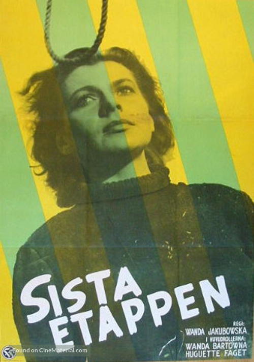 De laatste etappe - Swedish Movie Poster