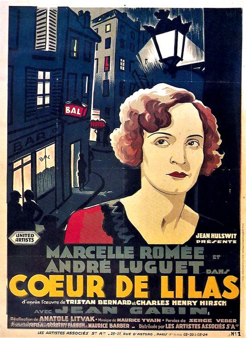 Coeur de lilas - French Movie Poster