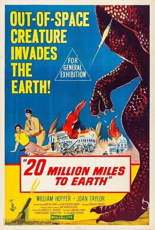 20 Million Miles to Earth - Australian Movie Poster