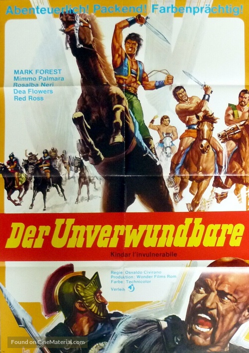 Kindar l&#039;invulnerabile - German Movie Poster