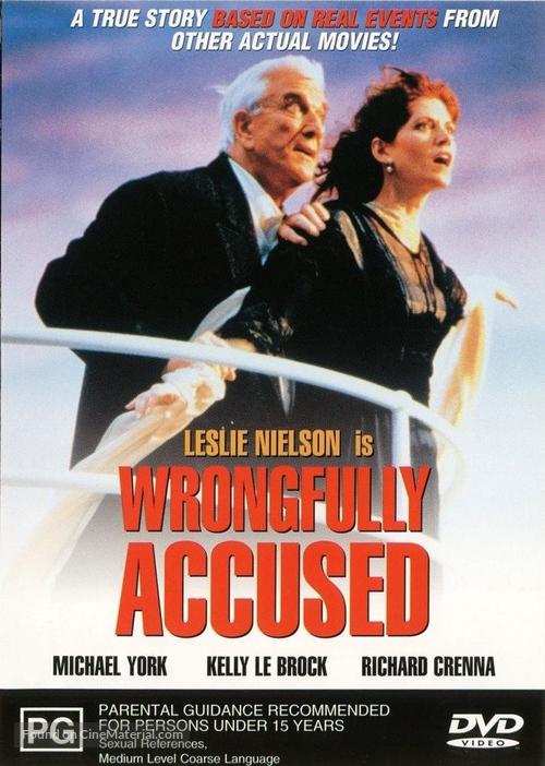 Wrongfully Accused (1998) Australian dvd movie cover