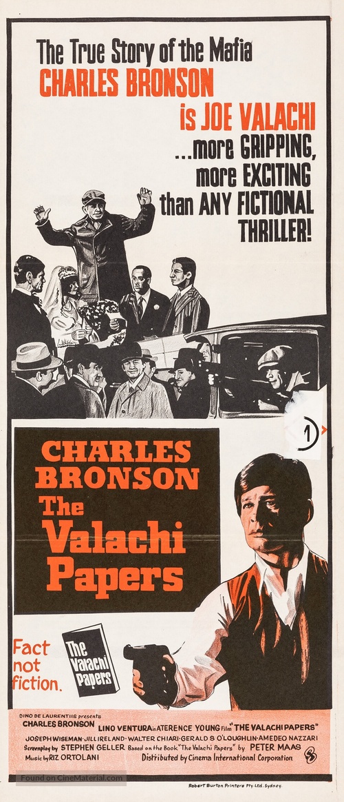 The Valachi Papers - Australian Movie Poster