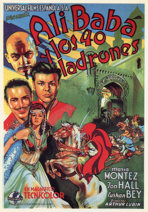 Ali Baba and the Forty Thieves - Spanish Movie Poster