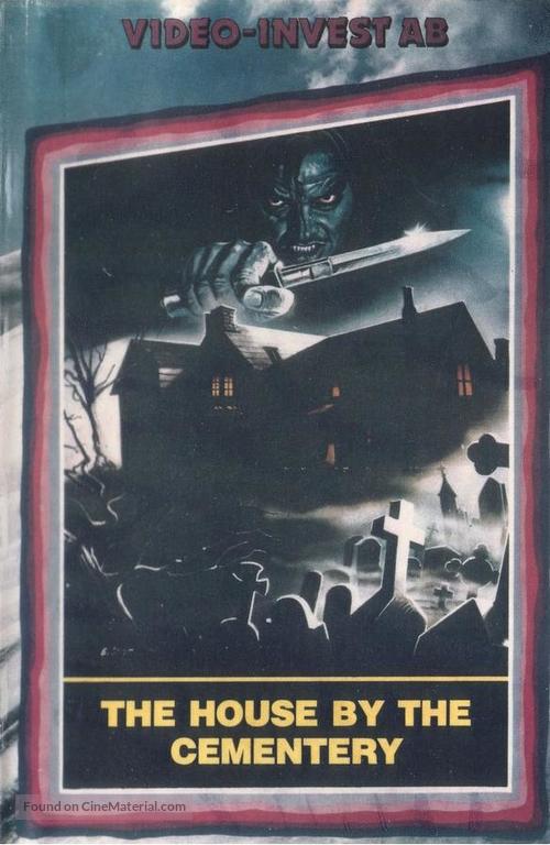 Quella villa accanto al cimitero - Swedish VHS movie cover