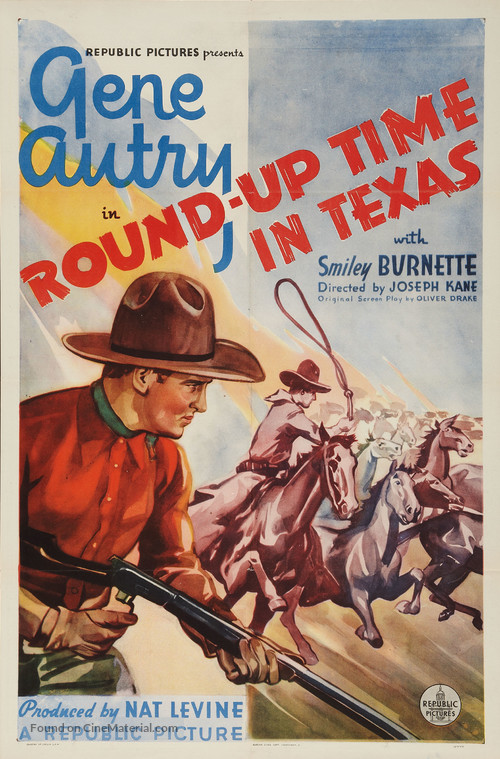 Round-Up Time in Texas - Movie Poster