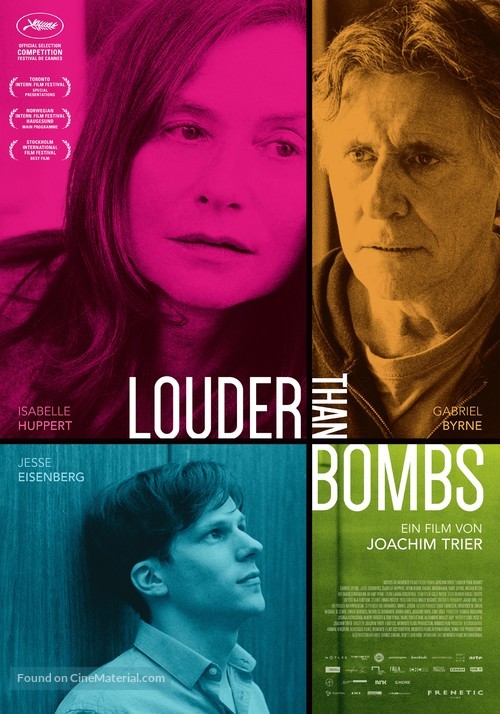 Louder Than Bombs - Swiss Movie Poster