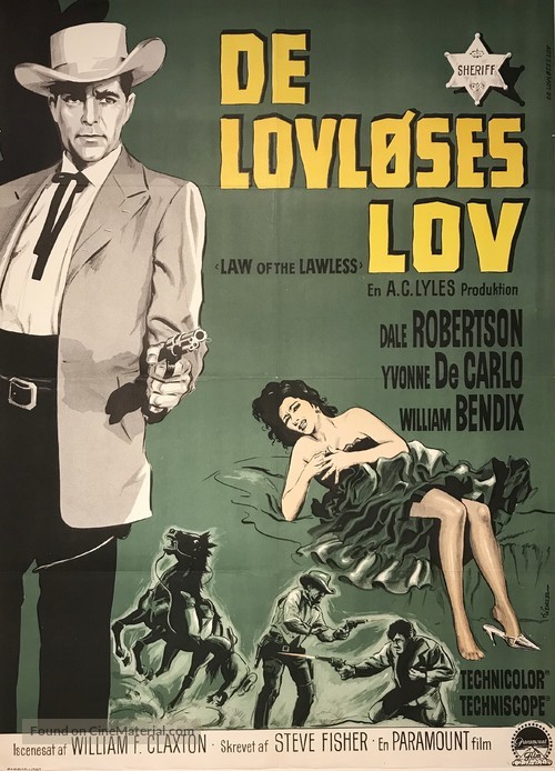 Law of the Lawless - Danish Movie Poster