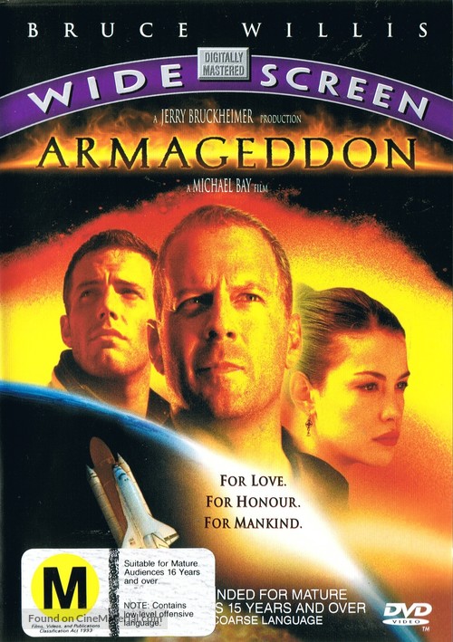 Armageddon - New Zealand DVD movie cover