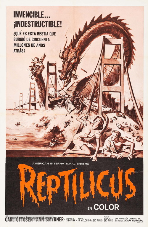 Reptilicus - Puerto Rican Movie Poster