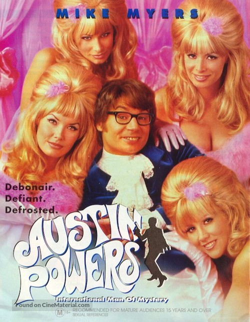Austin Powers: International Man of Mystery - Australian Movie Cover