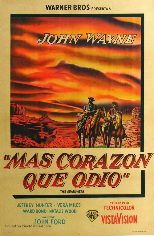 The Searchers - Argentinian Movie Poster