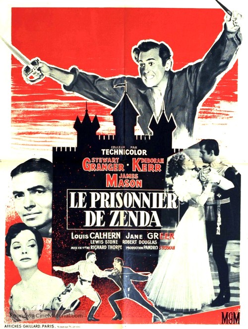 The Prisoner of Zenda - French Movie Poster
