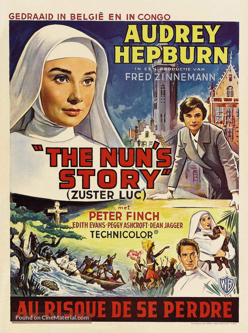 The Nun&#039;s Story - Belgian Movie Poster