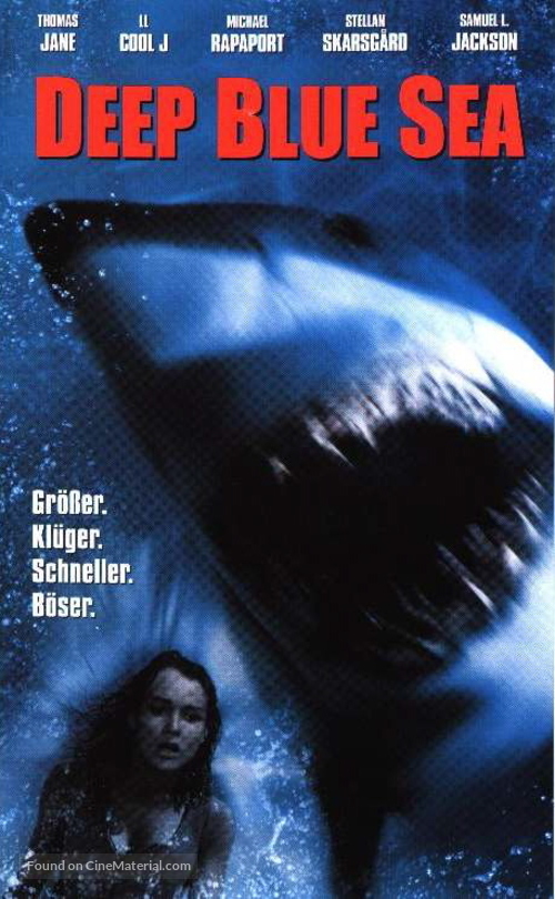 Deep Blue Sea - German VHS movie cover