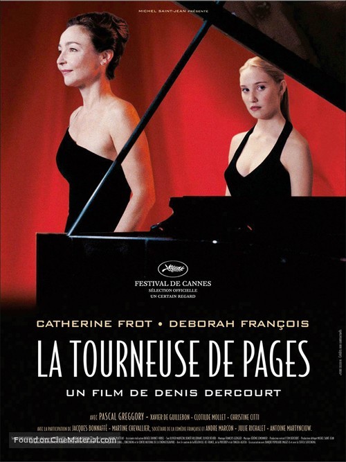 La tourneuse de pages - French poster