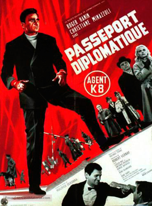 Passeport diplomatique agent K 8 - French Movie Poster