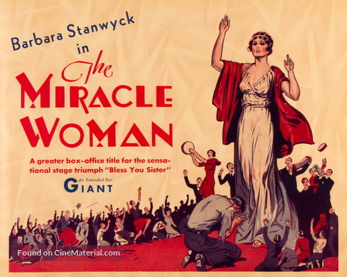 The Miracle Woman - poster