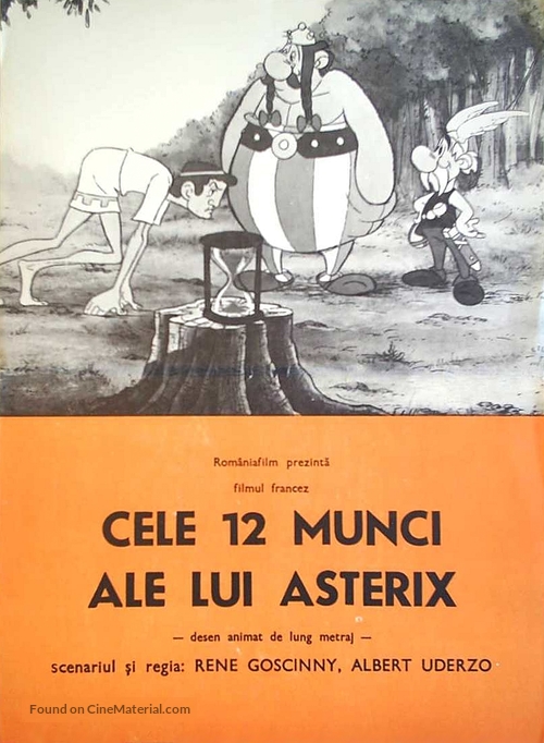 Les douze travaux d&#039;Ast&eacute;rix - Romanian Movie Poster