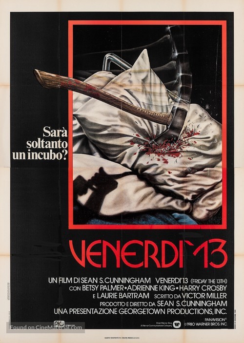 Friday the 13th - Italian Movie Poster