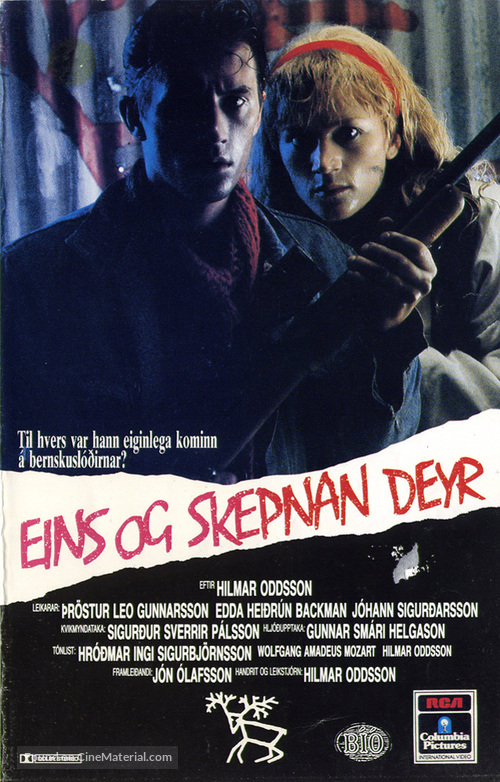 Eins og skepnan deyr - Icelandic VHS movie cover