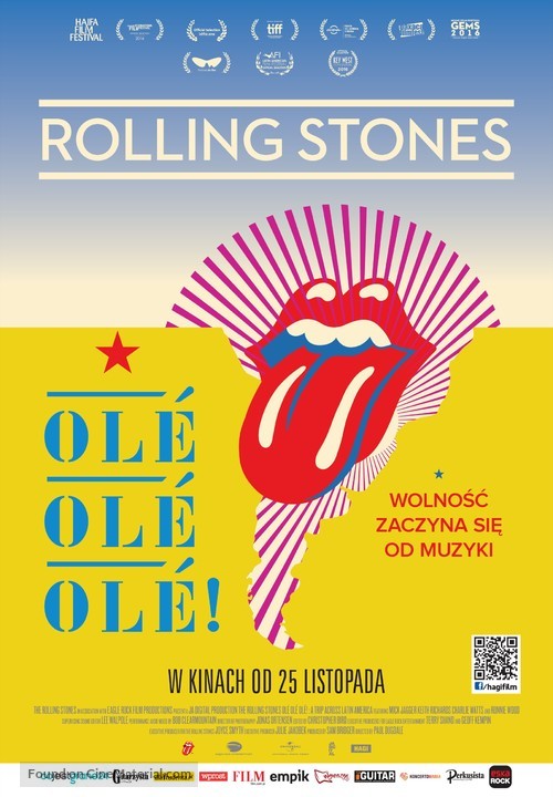 The Rolling Stones Ol&eacute;, Ol&eacute;, Ol&eacute;!: A Trip Across Latin America - Polish Movie Poster