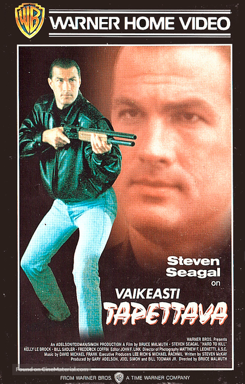 Hard To Kill - Finnish VHS movie cover