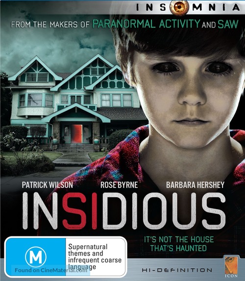 Insidious - Australian Blu-Ray movie cover