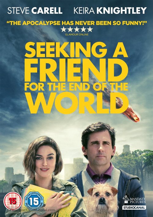 Seeking a Friend for the End of the World - British DVD movie cover