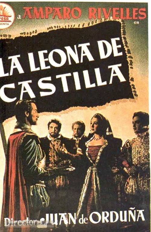 La leona de Castilla - Spanish Movie Poster