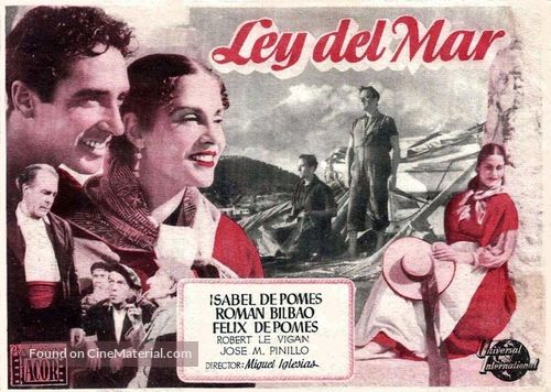 Ley del mar - Spanish Movie Poster