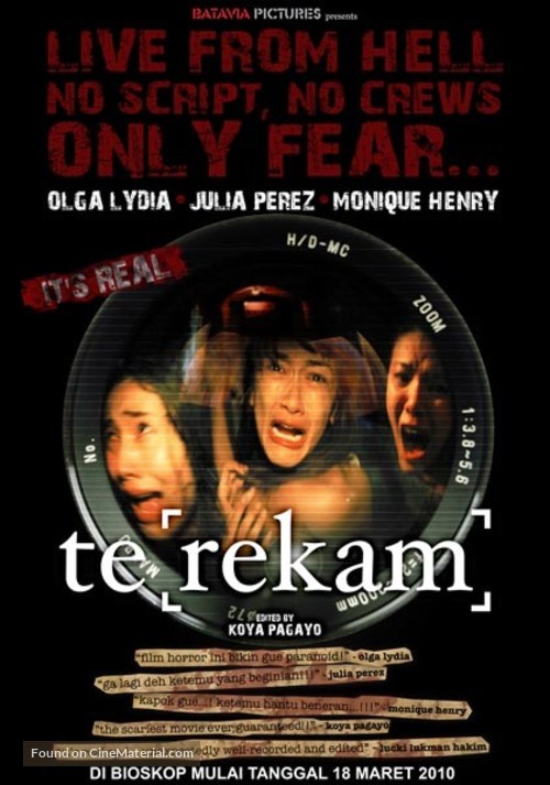 Te[rekam] - Indonesian Movie Poster