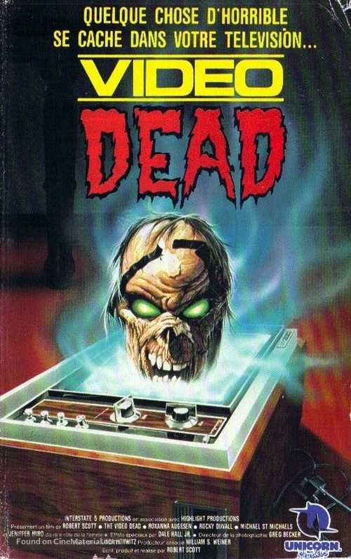 The Video Dead - French VHS movie cover