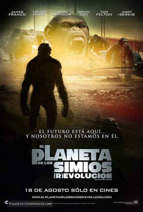 Rise of the Planet of the Apes - Argentinian Movie Poster