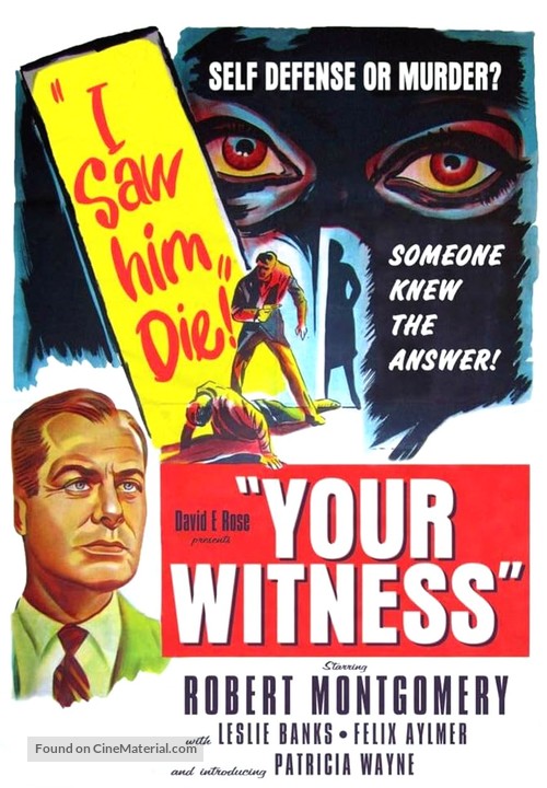 Your Witness - British Movie Poster