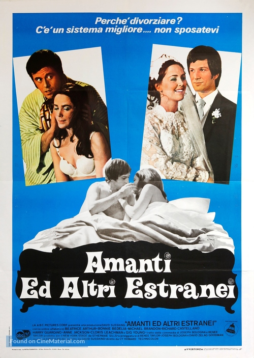Lovers and Other Strangers - Italian Movie Poster