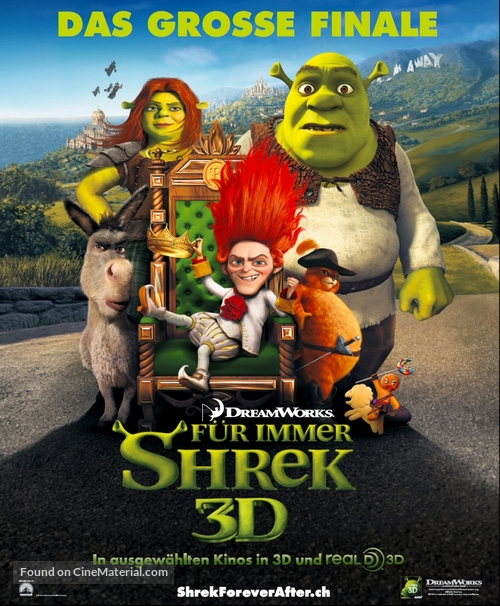 Shrek Forever After - Swiss Movie Poster