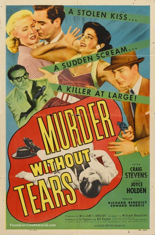 Murder Without Tears - Movie Poster