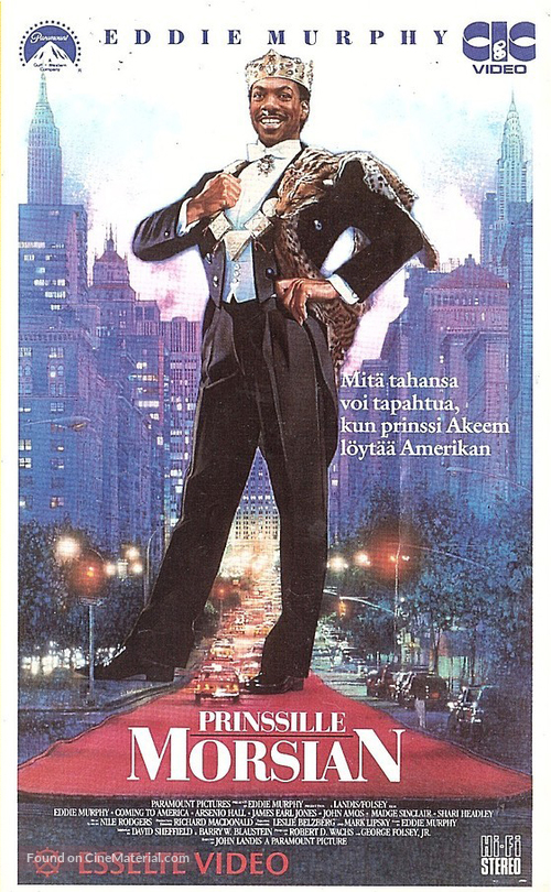 Coming To America - Finnish VHS movie cover