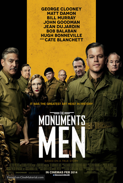 The Monuments Men - British Movie Poster