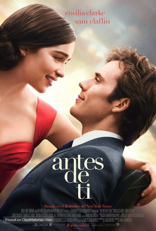 Me Before You - Spanish Movie Poster