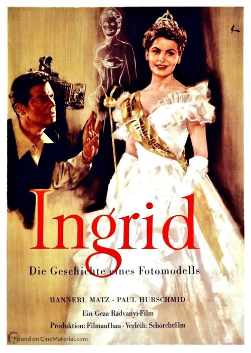 Ingrid - Die Geschichte eines Fotomodells - German Movie Poster