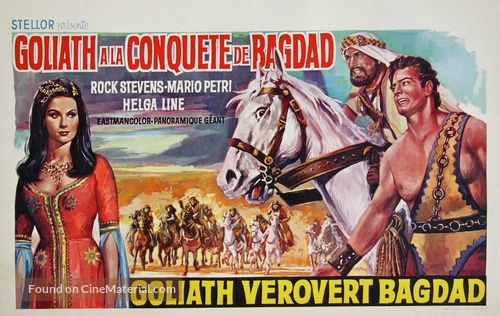 Golia alla conquista di Bagdad - Belgian Movie Poster