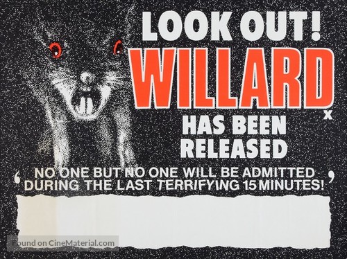 Willard - British Movie Poster