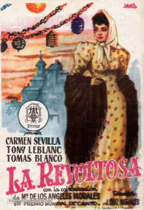 La revoltosa - Spanish Movie Poster