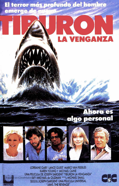 Jaws: The Revenge - Spanish VHS movie cover