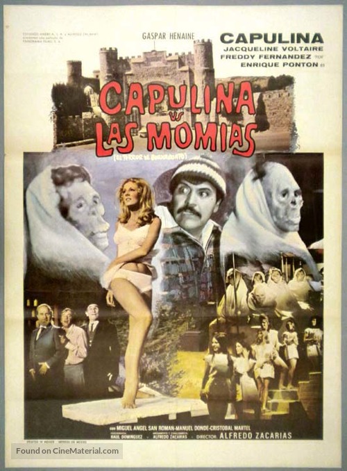 &#039;Capulina contra las momias&#039; (El terror de Guanajuato) - Mexican Movie Poster