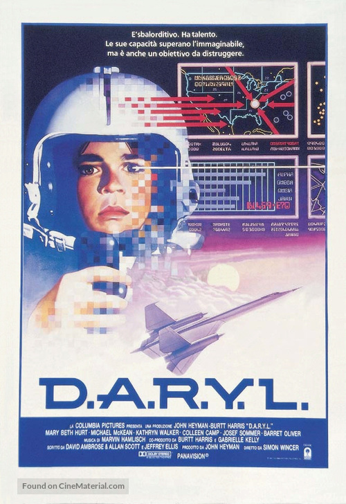 D.A.R.Y.L. - Italian Movie Poster