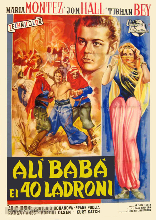 Ali Baba and the Forty Thieves - Italian Movie Poster