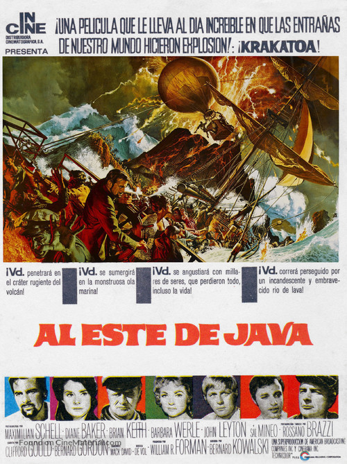 Krakatoa, East of Java - Spanish Movie Poster