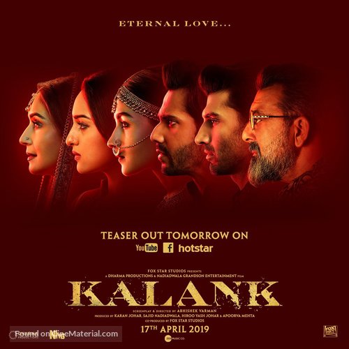 Kalank - Indian Movie Poster